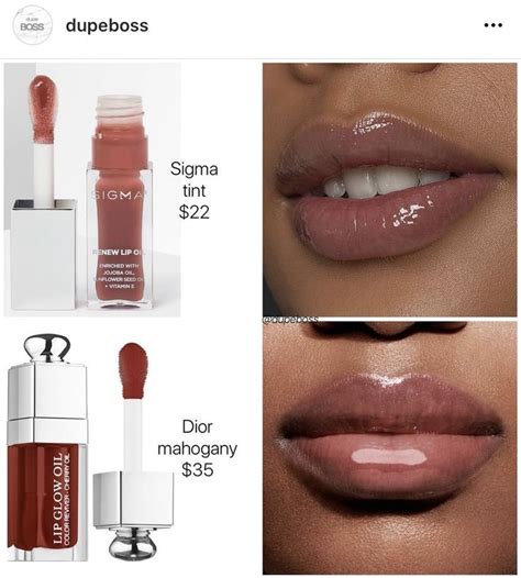 Dior mahogany lip glow dupe